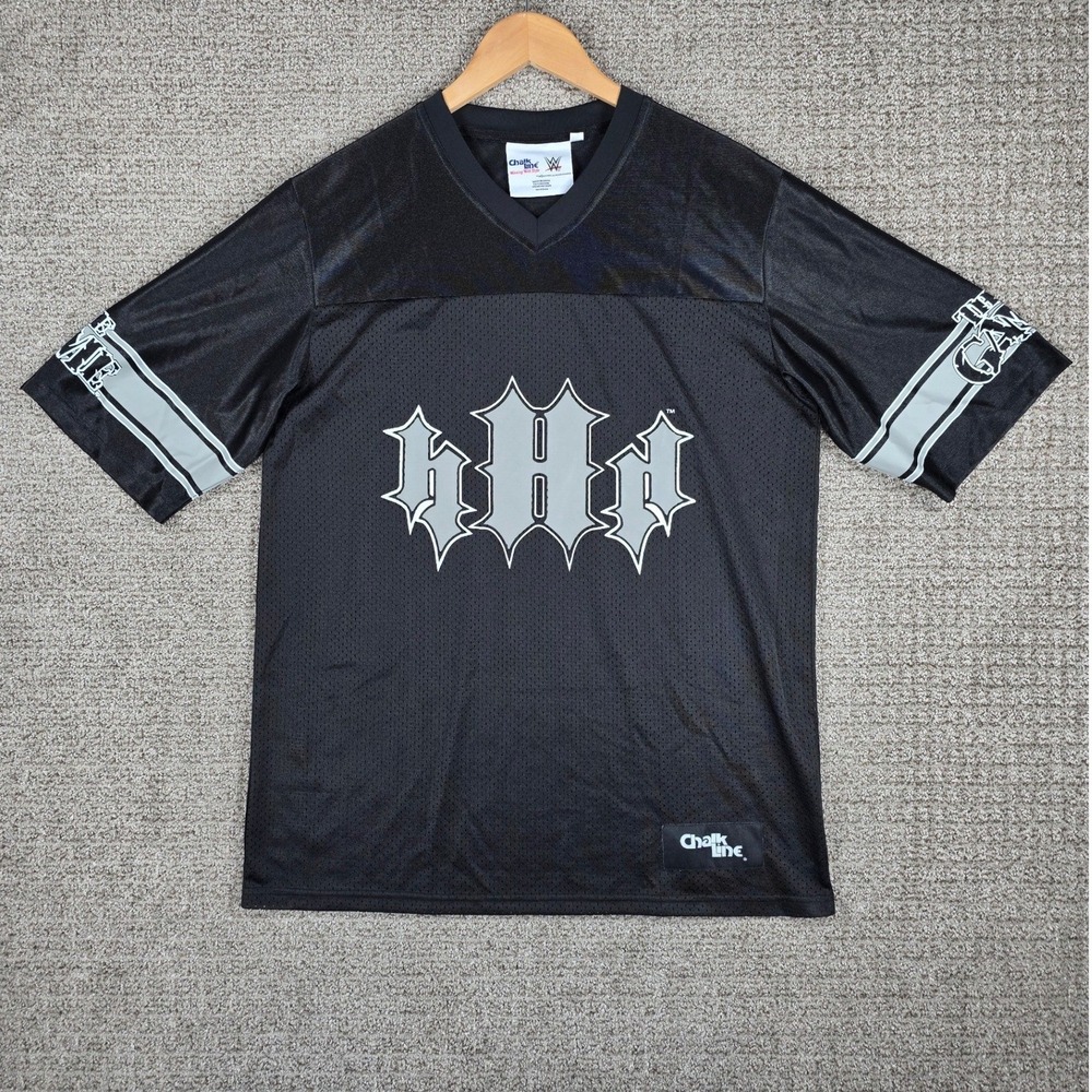 Chalk Line WWE Triple H The Game Football Jersey Black Mens Medium HHH Wrestling